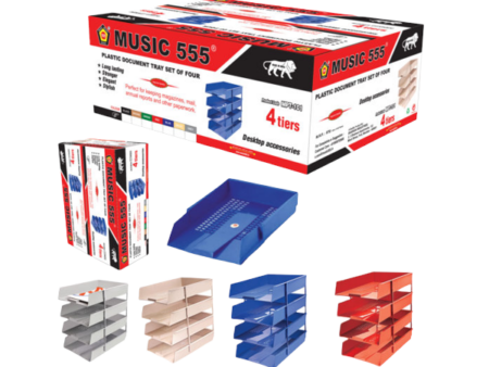 music 555 plastic document tray 4 tier-svoa77ij6fc141z6