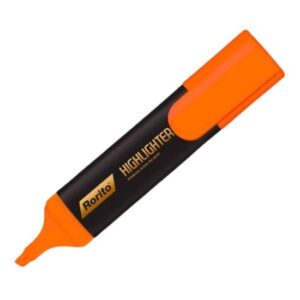 Rorito Highlighter Pen Orange Colour - Pack Of 5 Pcs - Image 1