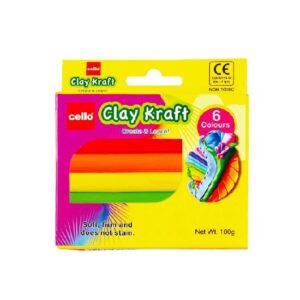 Cello Clay Kraft 6 Colour Strips - Image 1