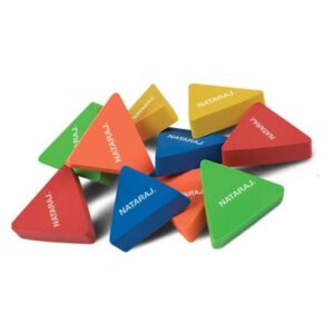 Nataraj Trio Cheerful Erasers - Pack Of 10 Pcs - Image 1