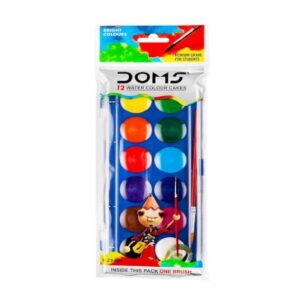 Doms Water Colour Cake 12 Shades 23 MM - Image 1