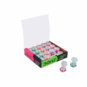 Doms Neon Hex Dust Free Eraser - Pack Of 60 Pcs - Image 1