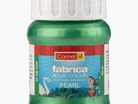 camel fabrica acrylic pearl colour jade green 100 ml - pack of 5 pcs-svpqf87yhs1ehap866
