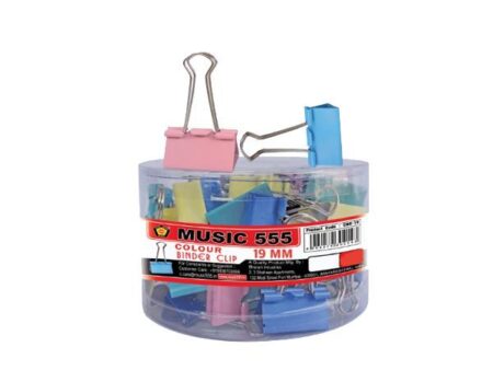 music 555 binder clip coloured 19 mm-sv8l285952o5inh2