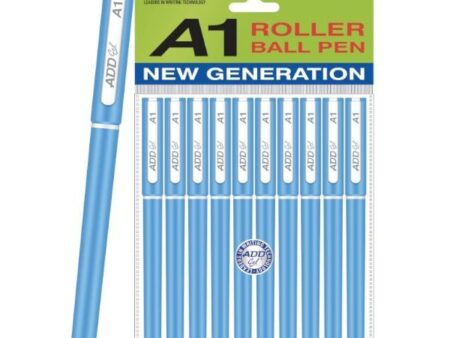 add gel a1 roller pen blue colour - pack of 10 pcs-svt2f1rwmv5r228