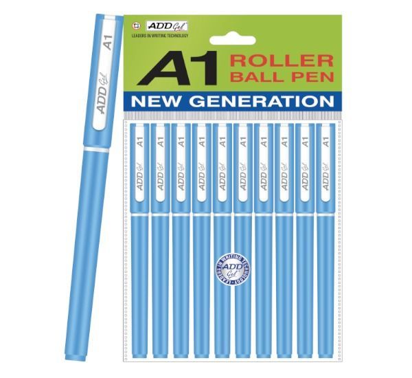 add gel a1 roller pen blue colour - pack of 10 pcs-svt2f1rwmv5r228
