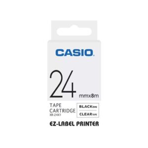 Casio XR-24X1-W Label Printer Tape  - Image 1