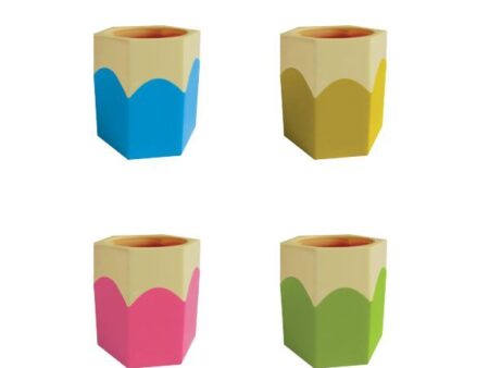 music 555 plastic pen stand polygon shape-sv9gayc4733qou25