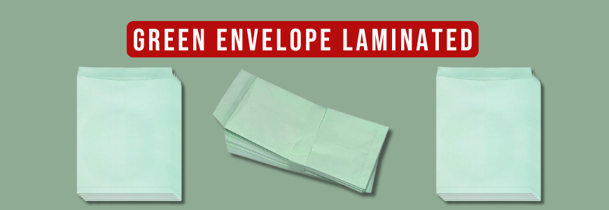 Green Envelope Laminated